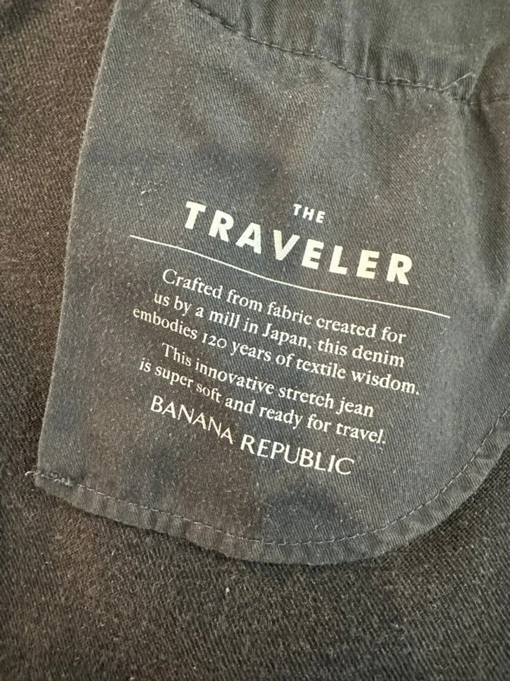 Banana Republic Gray Japanese Denim Traveler Jeans